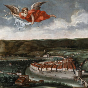 Anónimo, Vista de Bilbao (detalle). Cortesía del Museo de Bellas Artes de Bilbao