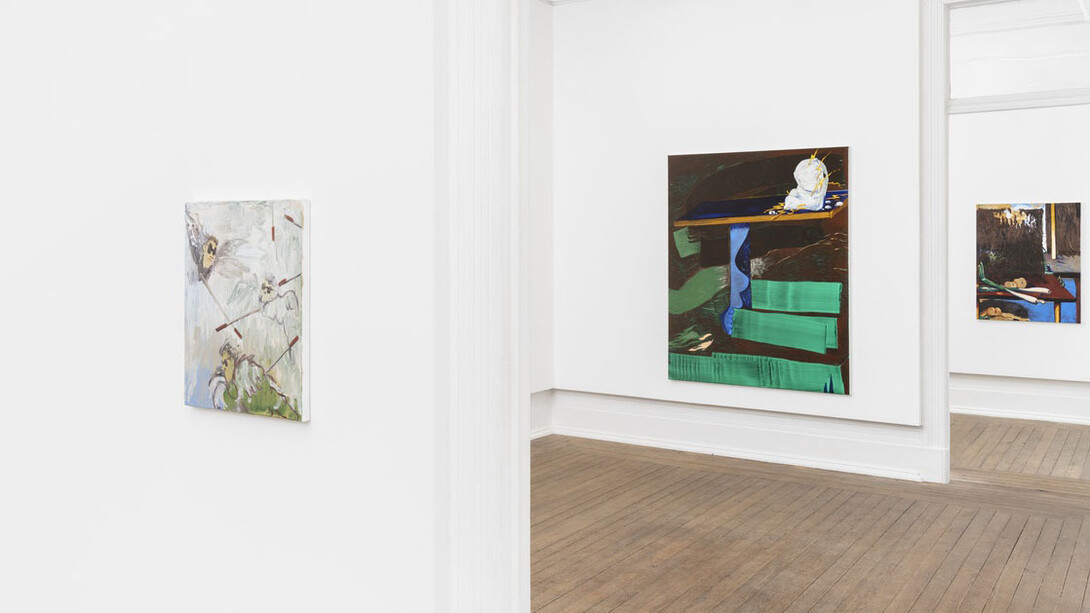 Rasmus Nilausen, Table of contents, exhibition view. Courtesy of Jahn und Jahn