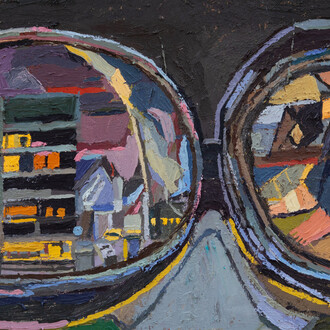 Clintel Steed, When I look through the VR glasses all I see is war #1 (detail), 2025. Courtesy of Shrine 
