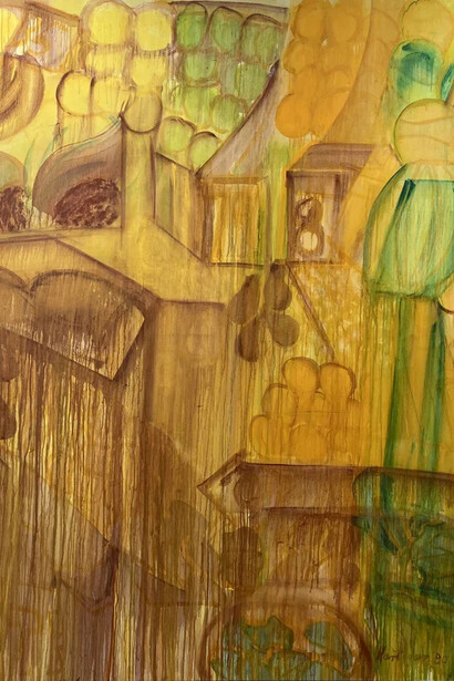 Grace Hartigan, Fruit (detail), 1980. Courtesy of C. Grimaldis Gallery 