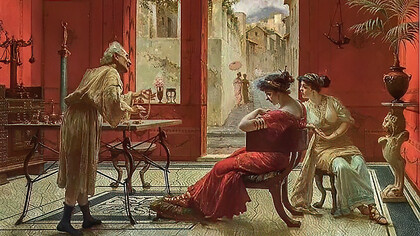 In A Jewelry Store by Ettore Forti