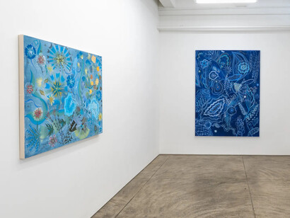 Ruby Palmer, Garden theory, exhibition view. Courtesy of Morgan Lehman Gallery