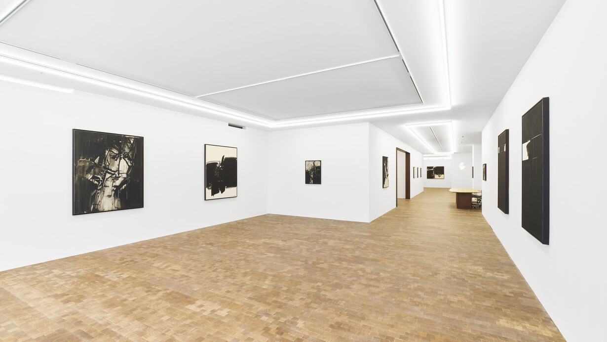 André Marfaing, Lavis, 1960 - 1980, vue d'exposition. Avec l'aimable autorisation de la Galerie Ceysson & Bénétière