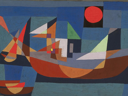 Ruehende Schiffe by Paul Klee, 1927