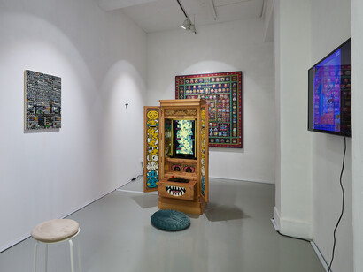 Various artists, Art bit Matrix - Tokusatsu to videogame, exhibition view. Courtesy of Mizuma Gallery