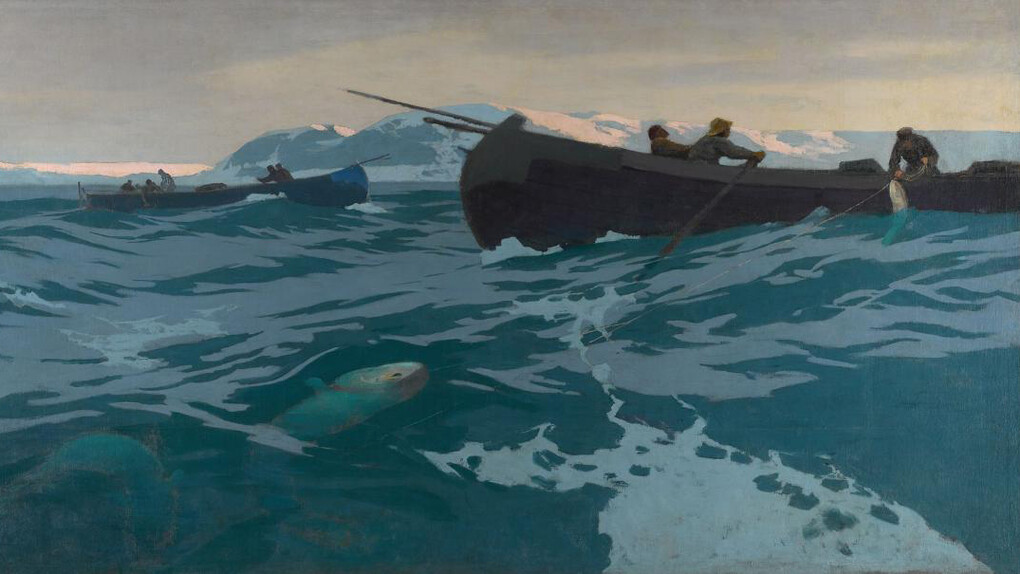 K.A. Korovin, Fishing in the Murmansk sea (detail), 1896. Courtesy of New Tretyakov Gallery 