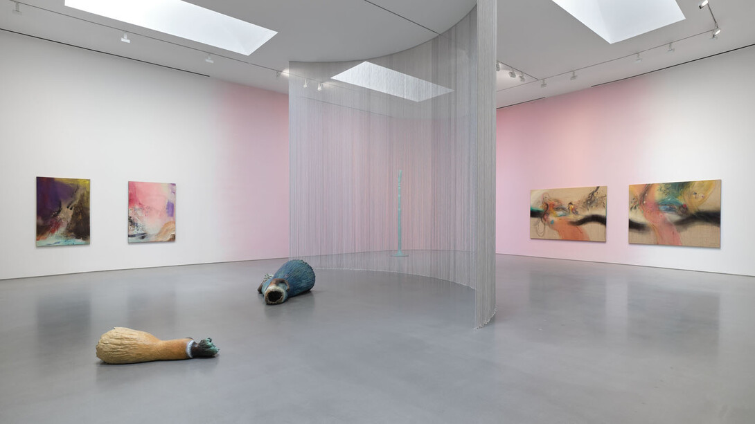 Leiko Ikemura, Riding horizon, exhibition view. Courtesy of Lisson Gallery