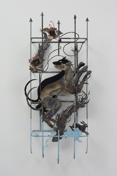 Abigail Lucien, Spirit lays their hand. Courtesy of Nicola Vassell Gallery