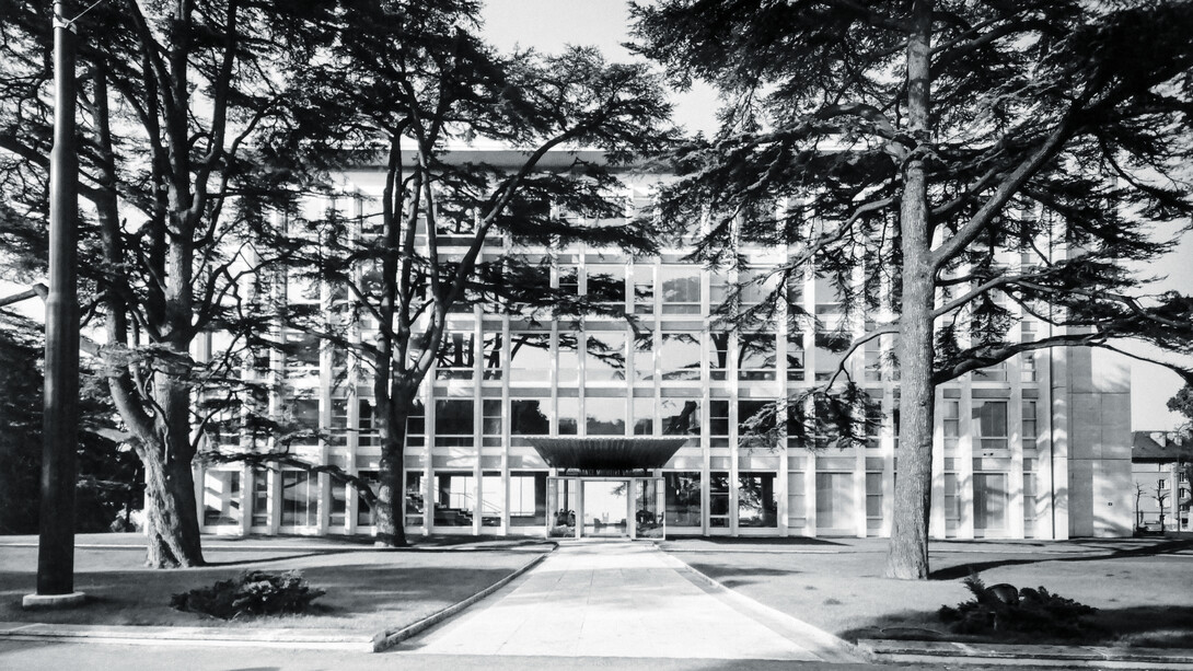 North facade of the Cedar building © Archives of Vaudoise Assurances, Lausanne / Photo: Agence de Jongh