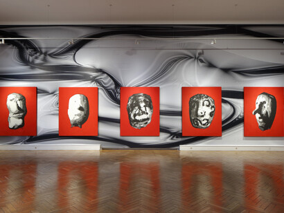 Peter Kogler, Alphabet city, ausstellungsansicht. Mit freundlicher genehmigung des Francisco Carolinum Linz