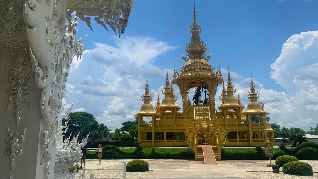 Wat Rong Khun, il Tempio Bianco, a Chiang Rai, Thailandia