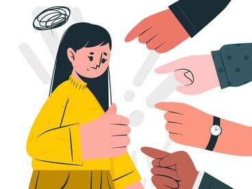 Illustrazione del concetto di colpa: “L’esperienza di umiliazione in particolare conduce a gravi e complesse reazioni psicologiche che minano profondamente l’autostima e l’identità e causano rabbia, vergogna, ansia, desiderio di vendetta, ritiro sociale”