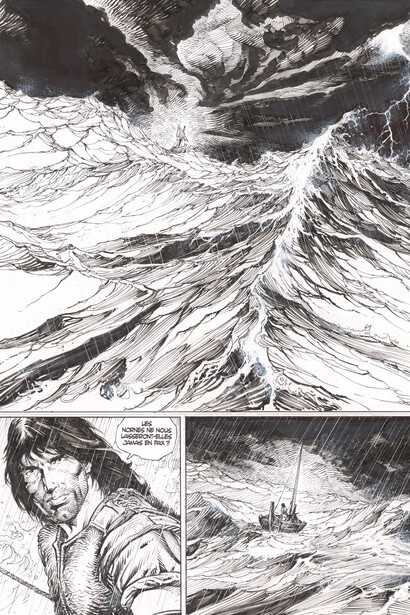 Christophe Bec, Thorgal - La déesse d'ambre. Courtesy of Huberty & Breyne Gallery