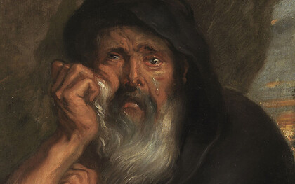 Rubens, Demócrito y Heráclito, 1636 (detalle)