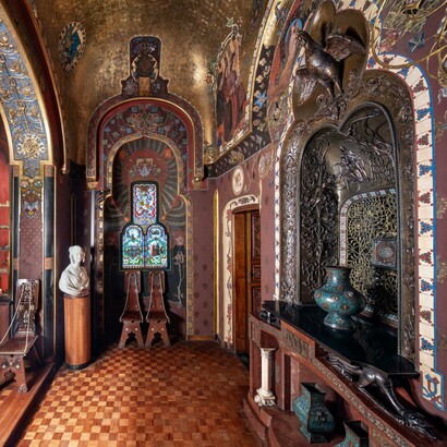 Lo studiolo dantesco. Inaugurato nel 1881, il Museo era stato la casa dell’aristocratico milanese Gian Giacomo Poldi Pezzoli (1822-1879), appassionato collezionista d’arte © Andrea Jemolo