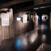 L’île de sable, vue de l’exposition. Avec l'aimable autorisation du Laténium