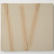 Anna-Bella Papp, untitled, 2015, clay, 32.5 x 30 x 3.5 cm, 12 5/8 x 11 5/8 x 1 1/8 ins, Copyright the artist; Courtesy the artist and Stuart Shave/Modern Art, London