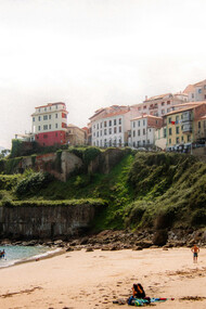 Scenic beachfront view in Asturias, Spain