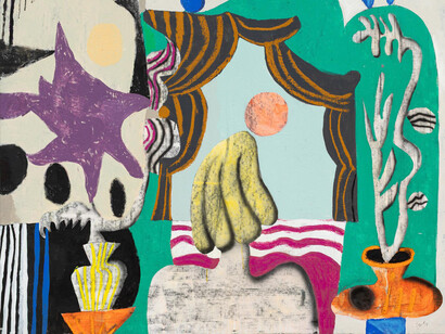 József Csató, Diving birds (detail), 2025. Courtesy of Galerie Krinzinger