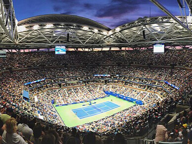Le stade USTA Billie Jean King National Center à New York (EU) durant l'US Open