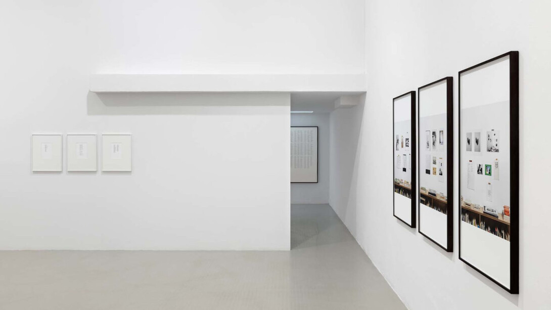 Alejandro Cesarco, Friends and family, exhibition view. Courtesy of Galleria Raffaella Cortese