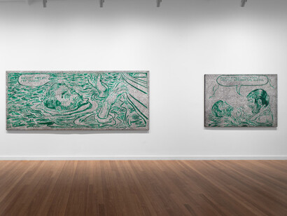 Daniel Boyd, I’m going, exhibition view. Courtesy of Roslyn Oxley9 Gallery