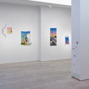 Amine Habki, I will sew up all the petals of your garden, exhibition view. Courtesy of Andréhn-Schiptjenko