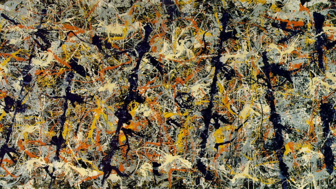 Jackson Pollock, "Blue poles (Number 11)", 1952, National Gallery of Australia (NGA), Canberra, Australia