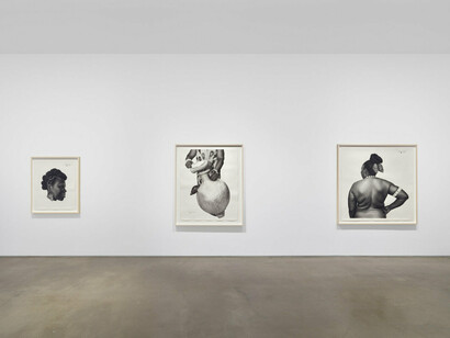 Ifeyinwa Joy Chiamonwu, Manuscripts of tradition, exhibition view. Courtesy of Jack Shainman Gallery