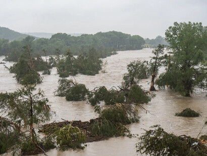 As storms grow stronger and more frequent, this flooded Texas landscape stands as a quiet indictment of climate denial