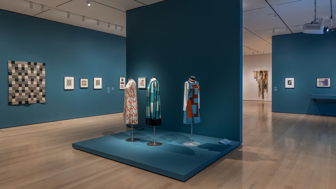 Woven histories, textiles and modern abstraction, exhibition view. Courtesy of MoMA