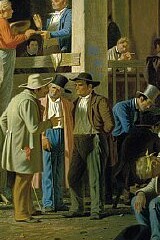 "La elección en el condado", George Caleb Bingham, 1852