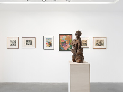 Ella Bergmann-Michel and Robert Michel, Together we were building a new world, exhibition view. Courtesy of Galerie Eric Mouchet