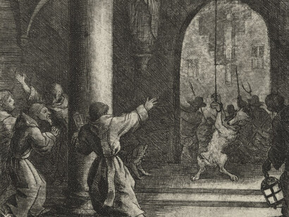 "Reynard the Fox: Reynard Tricks the Wolf," by Allart van Everdingen