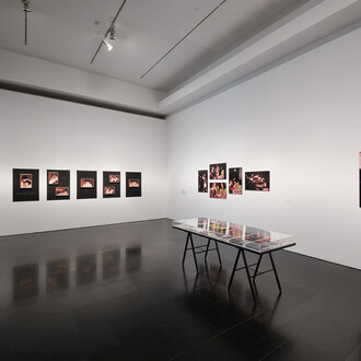 Coco Fusco, I learned to swim on dry land, exhibition view. Courtesy of Museu d'Art Contemporani de Barcelona