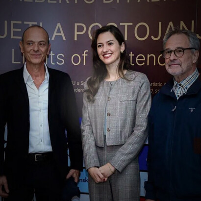 Exhibition installation view showcasing Alberto Di Fabio’s work in his first solo show in Croatia. Courtesy of the artist