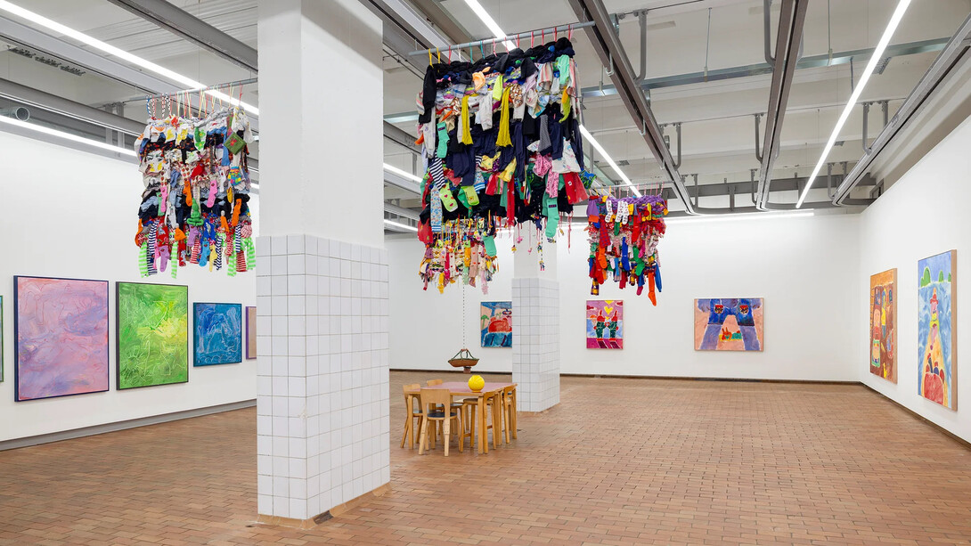 Misaki Kawai, Cosmic traveler, exhibition view. Courtesy of V1 Gallery
