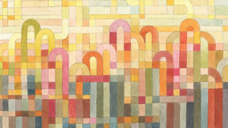 Pavilion for Max Ernst’s Dreams, watercolour, 16 x 12 cm, Mark Weighton 2025
