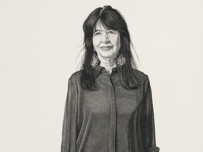 Joel Daniel Phillips, Joy Harjo (detail), 2022. Courtesy of National Portrait Gallery