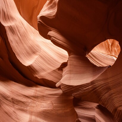 Interior of Lower Antelope Canyon, Arizona, USA