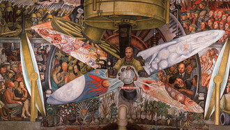 Diego Rivera, El hombre controlador del universo (1934, detalle)