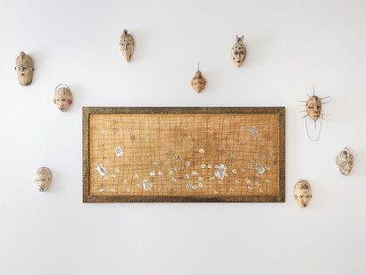 Pascale Marthine Tayou, exhibition view. Courtesy of Robilant+Voena Gallery