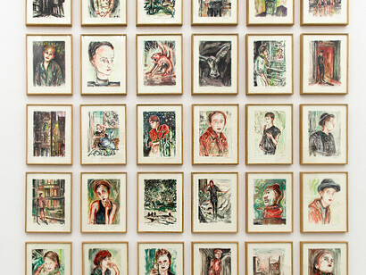 Ulrike Theusner, Passagiere der nacht, ausstellungsansicht. Mit freundlicher genehmigung der Galerie Eigen + Art