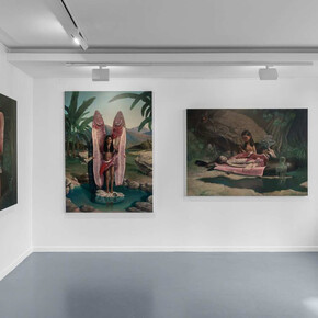 Roby Dwi Antono, Tilik belik. Visiting the ailing spring, vue d’exposition. Avec l’aimable autorisation de la galerie Almine Rech