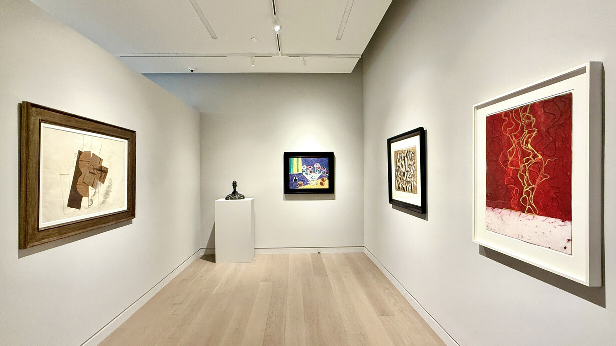 Masters of modernism: from Gauguin to Warhol, exhibition view. Courtesy of Acquavella