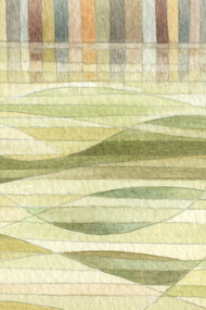 As the waters rise, watercolour, 16 x 12cm, Mark Weighton, 2024