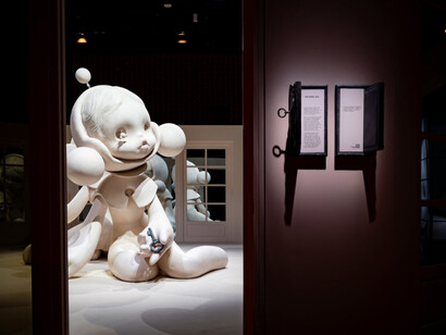 Skullpanda cage-uncage, exhibition view. Courtesy of National Museum of Singapore