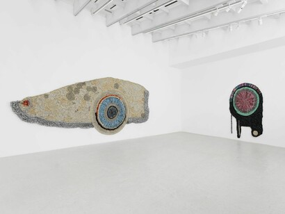 Moffat Takadiwa,, The crown! Exhibition view. Courtesy of Semiose Gallery