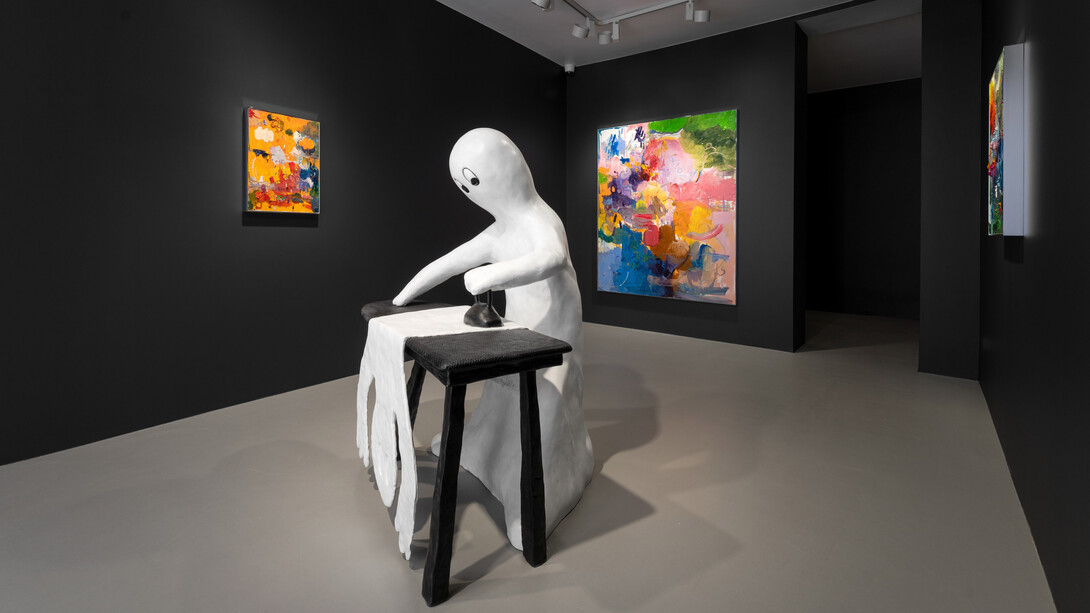 Friedrich Kunath, On a clear day I can see you forever, exhibition view. Courtesy of Galerie Max Hetzler