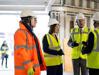 Sunderland, United Kingdom – Secretary of State Peter Kyle and Chancellor Rachel Reeves visit the Culture House development site